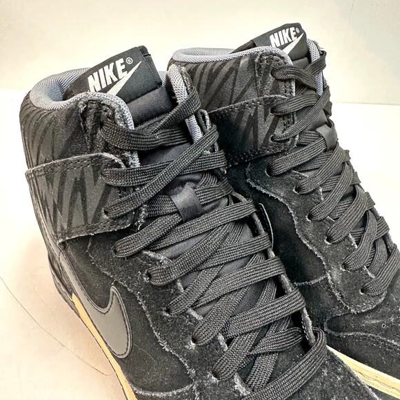 GOOD Nike Women's Dunk Sky High Print 'Black' Hidden Wedge Platform Sneakers 7.5 - Picture 6 of 10